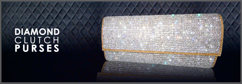 diamond clutch purses